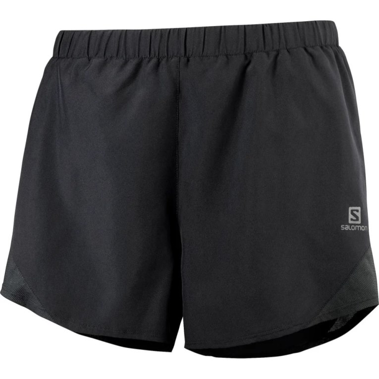 Black Salomon Cross Rebel 4'' Women's Running Shorts | IE HD1589